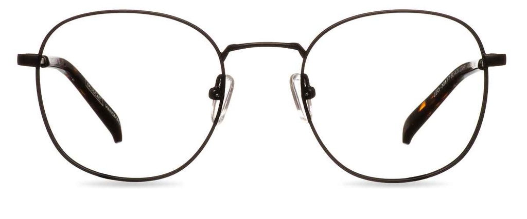 Okulary korekcyjne Leo Matt Black/Dark Havana